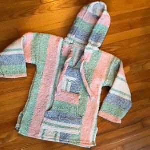 Pink & green Baja Hoodie
